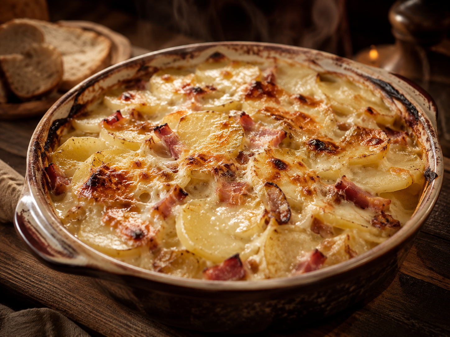 Gratin savoyard chaud et généreux